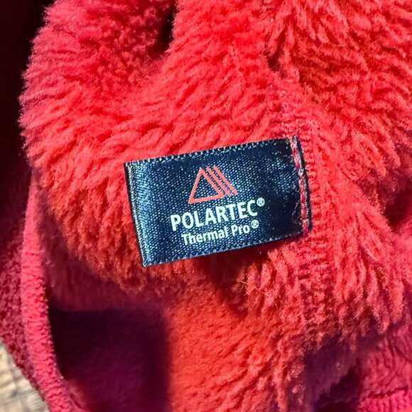 Patagonia Re-Tool Snap-T Polartec Fleece Womens Size Small Pullover Red RARE EUC - Picture 8 of 10